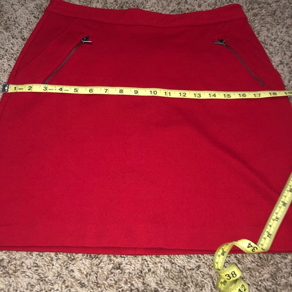 NWOT Boston Proper Skirt Bright Red Mini Chic - Picture 9 of 11